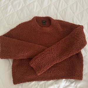 Halogen Warm Brown Crew Neck Sweater